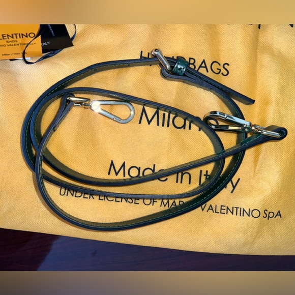 VALENTINO by Mario Valentino Diana Monogram Leather Crossbody Bag in Green - NWT - Picture 2 of 10